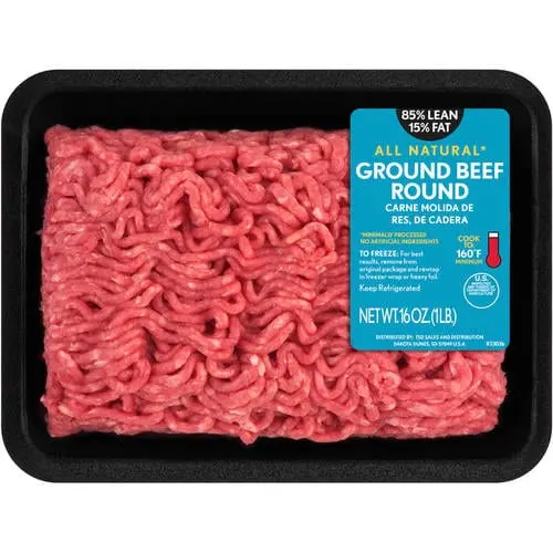 Beef, Ground Meat, 85% Lean / 15% Fat, Raw