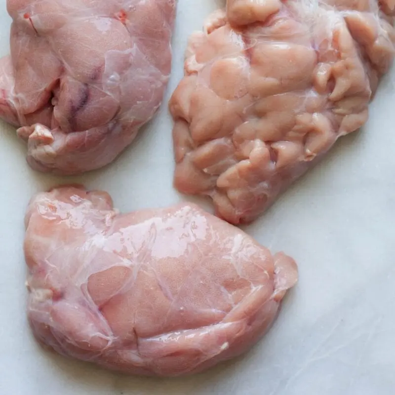 Beef thymus, stewed