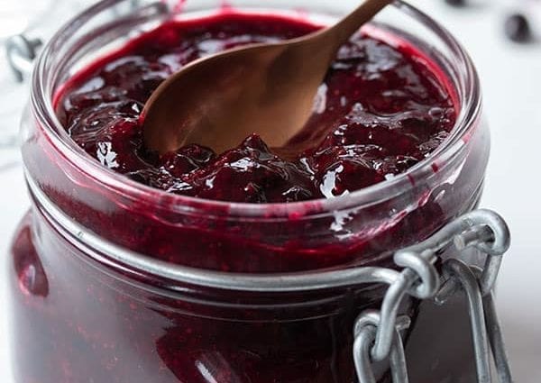 Black elderberry jam recipe. Calorie, chemical composition and nutritional value.