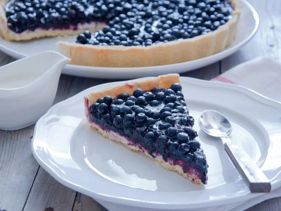 Blueberry Pie recipe. Calorie, chemical composition and nutritional value.