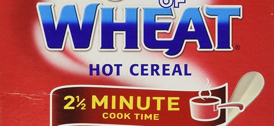 Breakfast cereal, CREAM OF WHEAT, regular, dry