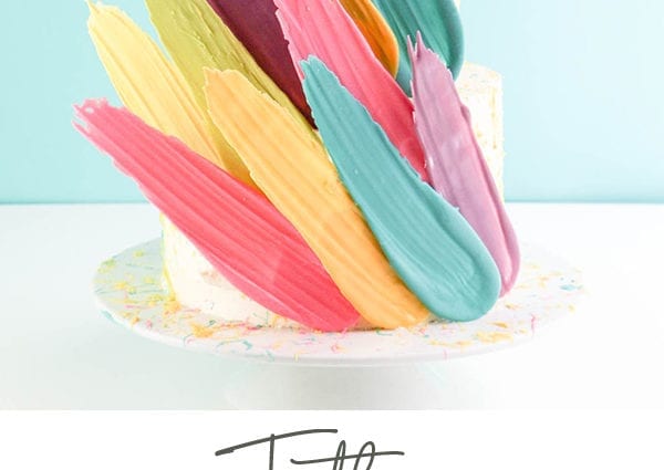 Brush stroke cake is a new culinary trend