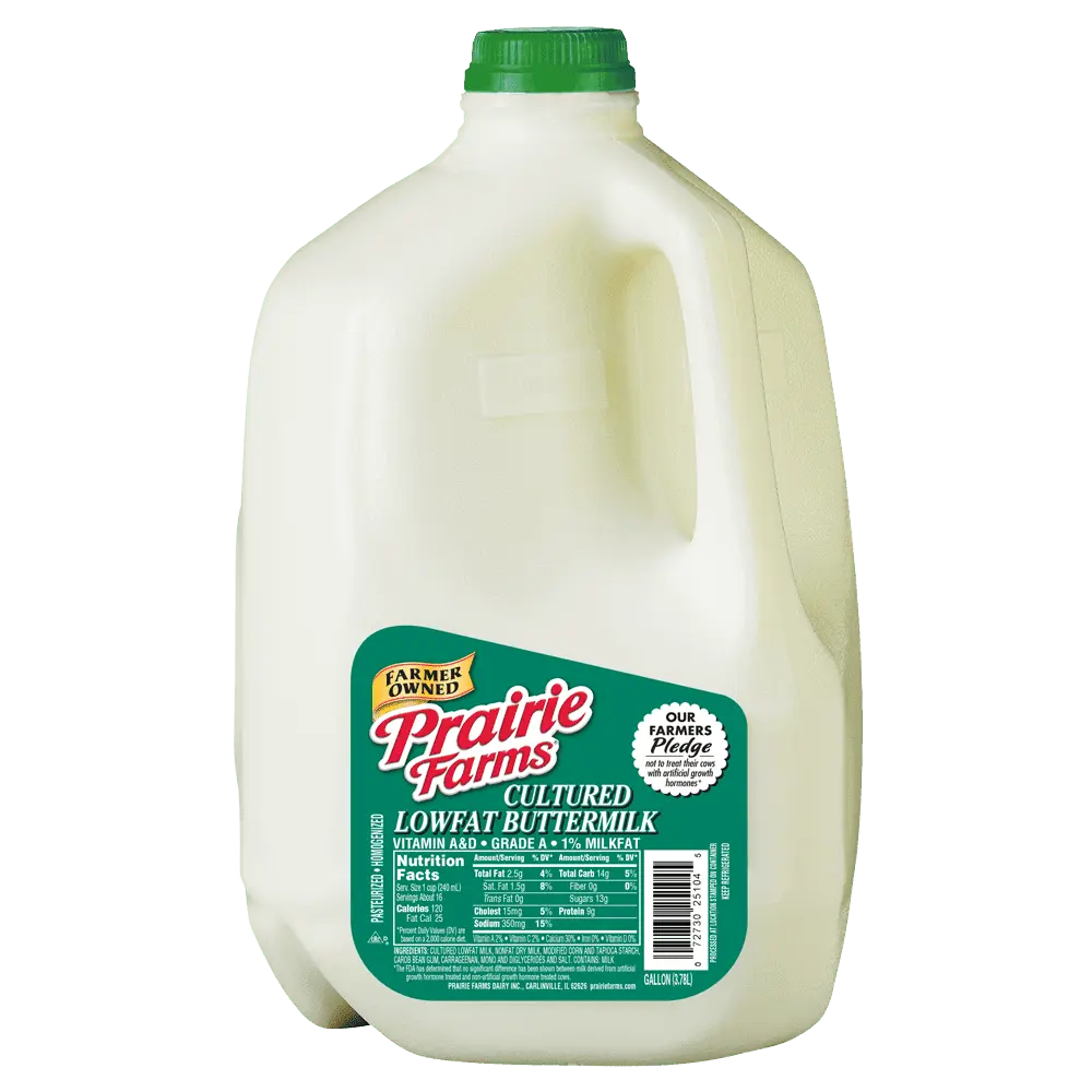 Buttermilk 1% fat, pasteurized