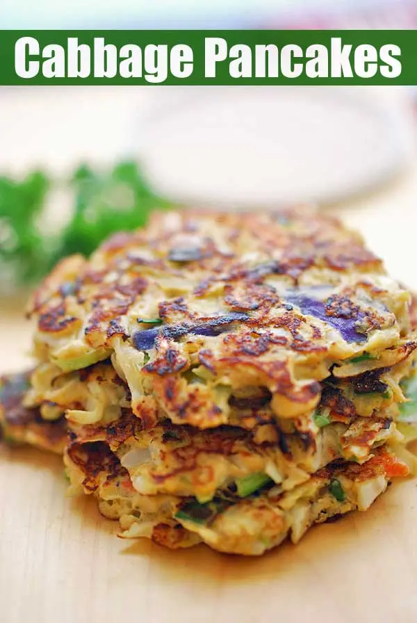 Cabbage Pancake Recipe. Calorie, chemical composition and nutritional value.