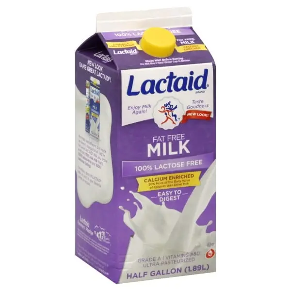 Calcium-fortified skim milk