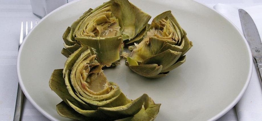 Calorie Artichoke boiled, without salt. Chemical composition and nutritional value.