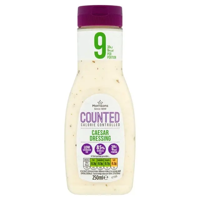 Calorie Caesar salad dressing. Chemical composition and nutritional value.