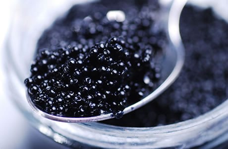 Calorie Caviar, black and red, granular, salty. Chemical composition and nutritional value.