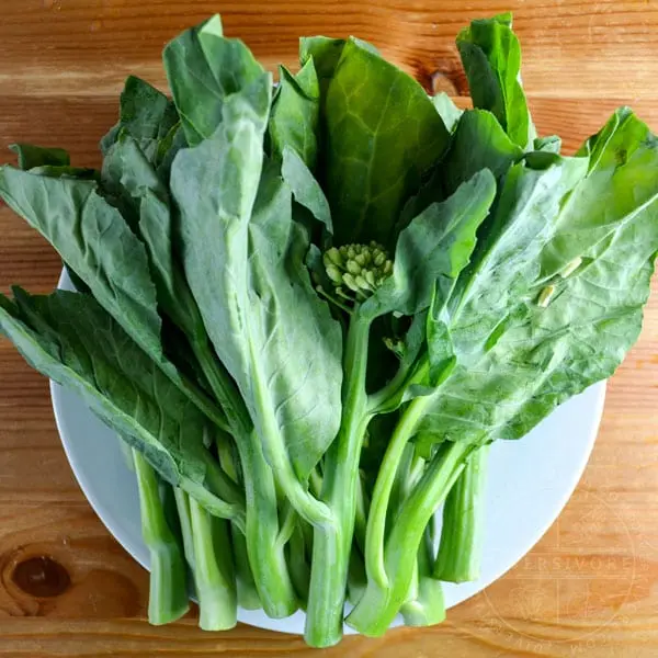 Calorie content Chinese broccoli (kai-lan, gailan). Chemical composition and nutritional value.