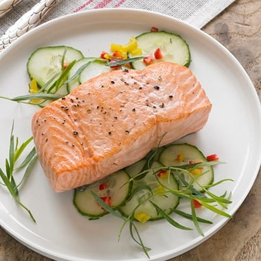 Calorie Chinook salmon, king salmon, Alaska, smoked. Chemical composition and nutritional value.