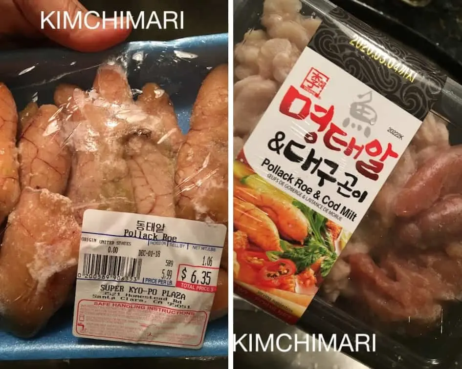 Calorie content Alaska pollock roe, salted. Chemical composition and nutritional value.