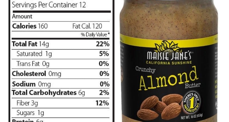 Calorie content Almond spread, with added salt. Chemical composition and nutritional value.