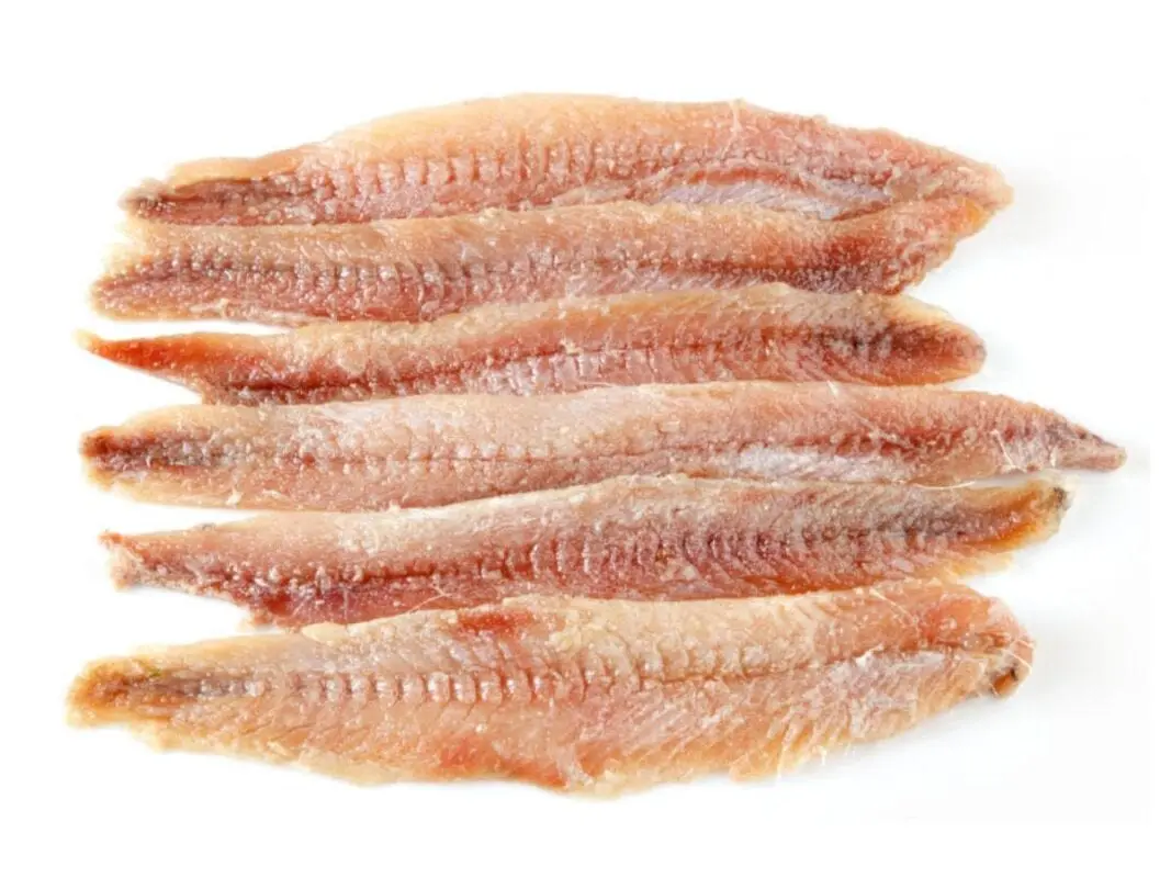 Calorie content Anchovy European, canned in oil, dry product without marinade. Chemical composition and nutritional value.