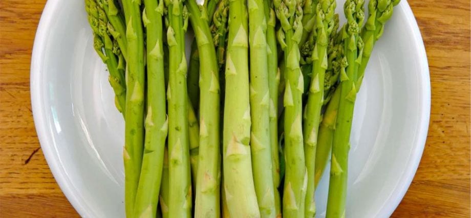 Calorie content Asparagus salad (stem, uysun), raw. Chemical composition and nutritional value.