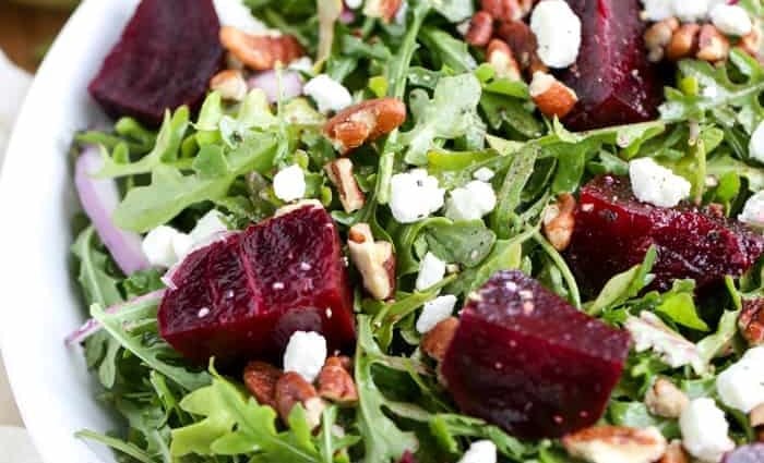 Calorie content Beet salad with cheese and garlic 1-76 each. Chemical composition and nutritional value.