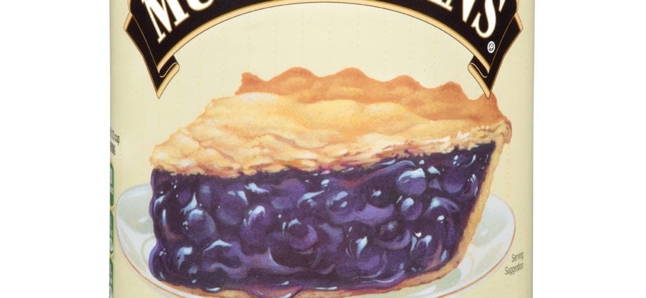Nilalaman ng calorie Blueberry pie, produksyong pang-industriya. Komposisyon ng kemikal at halaga ng nutrisyon.