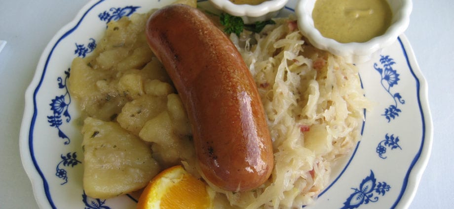 Calorie content Bockwurst, (knacker, boiled-smoked sausage), pork, veal, raw. Chemical composition and nutritional value.