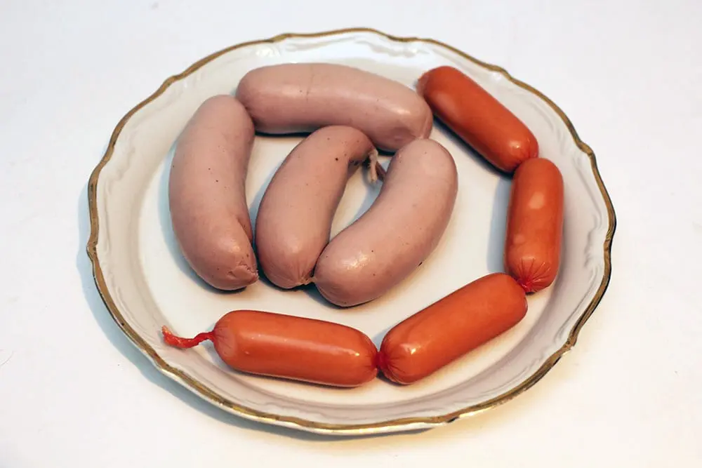 Calorie content Boiled Russian sausage. Chemical composition and nutritional value.