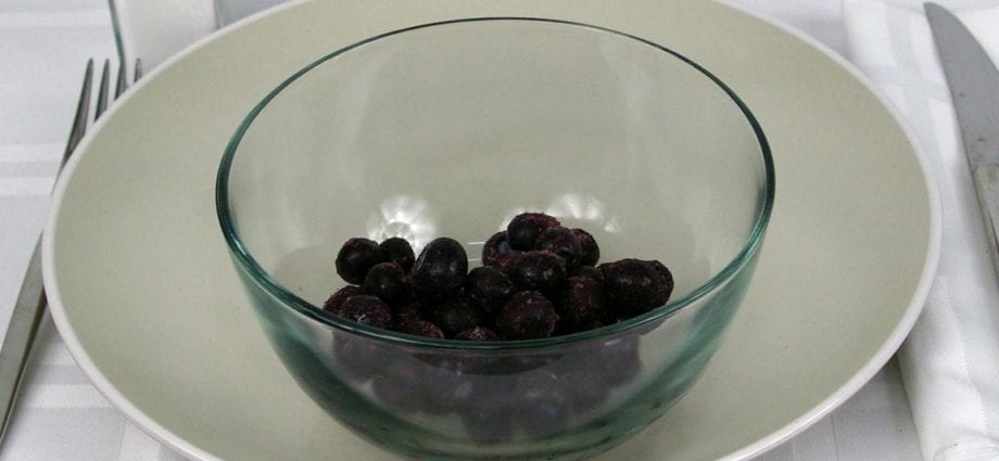 Kandungan kalori Boysenberry, beku, tanpa gula. Komposisi kimia dan nilai pemakanan.