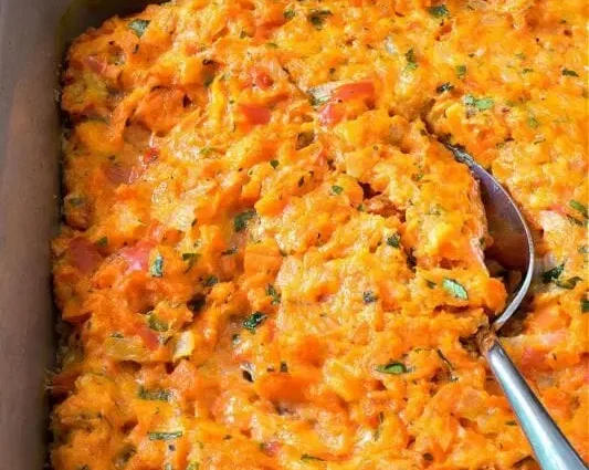 Calorie content Carrot casserole 1-250. Chemical composition and nutritional value.