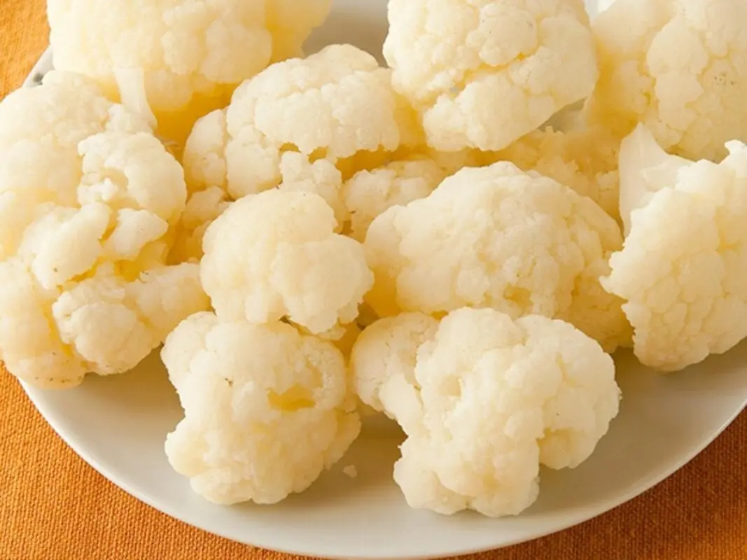 Calorie content Cauliflower, boiled, no salt. Chemical composition and nutritional value.