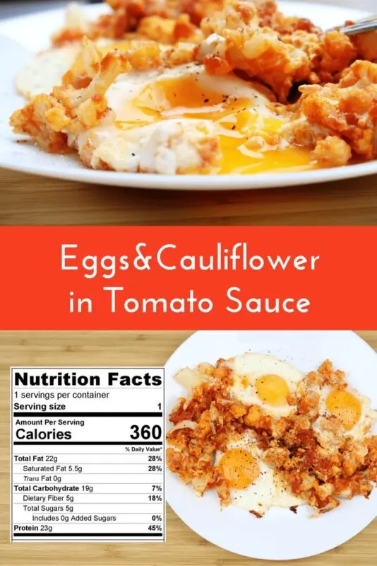 Calorie content Cauliflower, tomato and greens salad 1-66 each. Chemical composition and nutritional value.