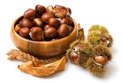 Calorie content Chestnut European peeled, dried. Chemical composition and nutritional value.