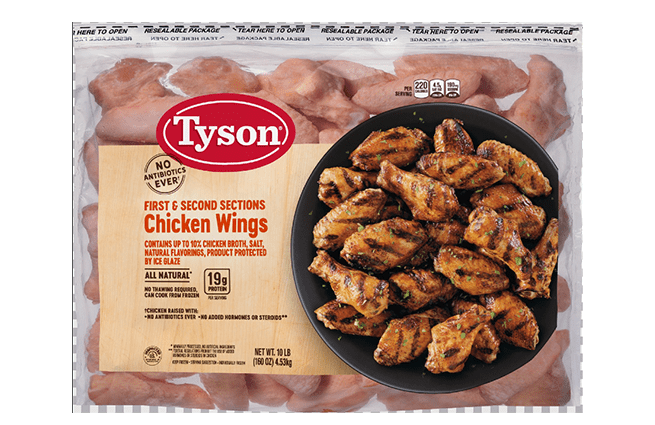 Calorie content Chicken, wings, frozen, glazed, with barbecue flavor, heated in a convection oven. Chemical composition and nutritional value.