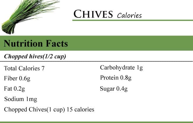 Calorie content Chives (skoroda, chives). Chemical composition and nutritional value.