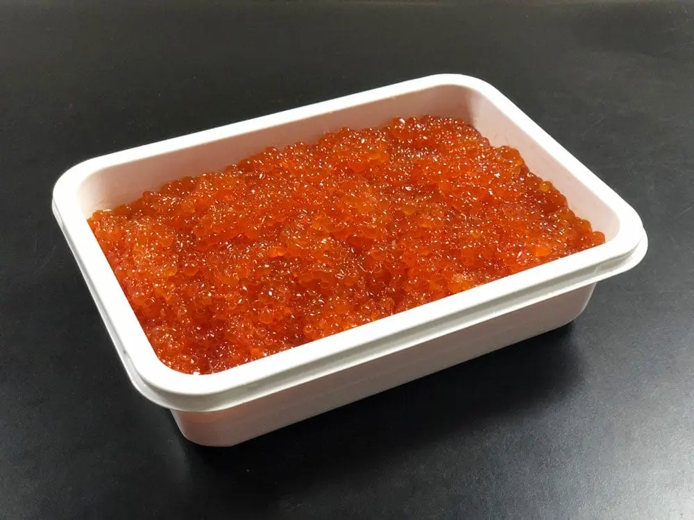 Calorie content Chum salmon caviar is granular, salted. Chemical composition and nutritional value.
