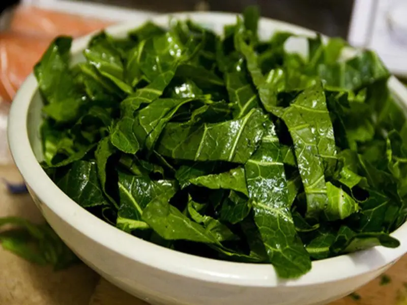 Calorie content Collard, boiled, with salt. Chemical composition and nutritional value.