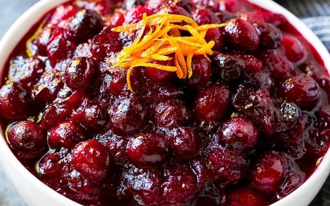 Calorie content Cranberry-orange sauce, canned. Chemical composition and nutritional value.