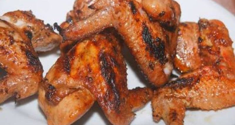 Calories Grilled chicken, wings, only meat. Chemical composition and nutritional value.