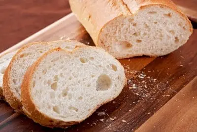 Calorie content Italian bread. Chemical composition and nutritional value.