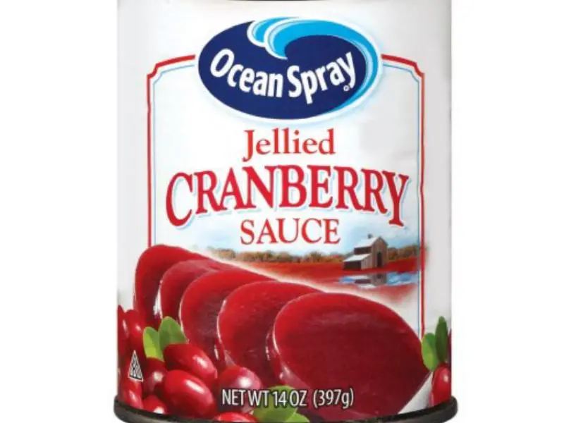 Calorie content Jelly cranberry sauce, canned, OCEAN SPRAY. Chemical composition and nutritional value.