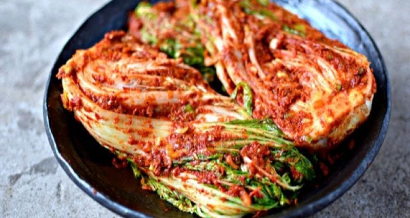 Calorie content Kimchi (kimchi, kimcha), hot sauerkraut. Chemical composition and nutritional value.