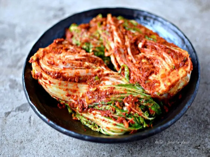 Calorie content Kimchi (kimchi, kimcha), hot sauerkraut. Chemical composition and nutritional value.