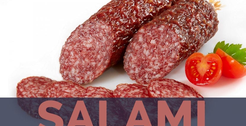 萨拉米香肠，熟食，牛肉和猪肉的热量含量。 化学成分和营养价值。