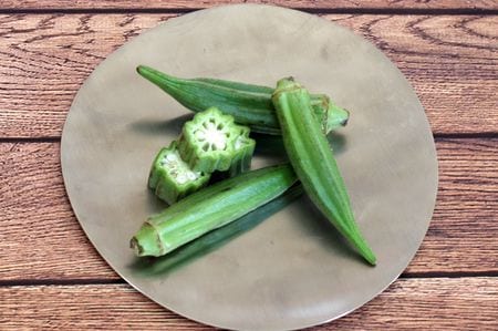 Calorie content Okra, frozen, uncooked. Chemical composition and nutritional value.