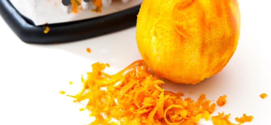 Calories Orange zest, raw. Chemical composition and nutritional value.