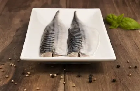 Calorie content Pacific mackerel. Chemical composition and nutritional value.