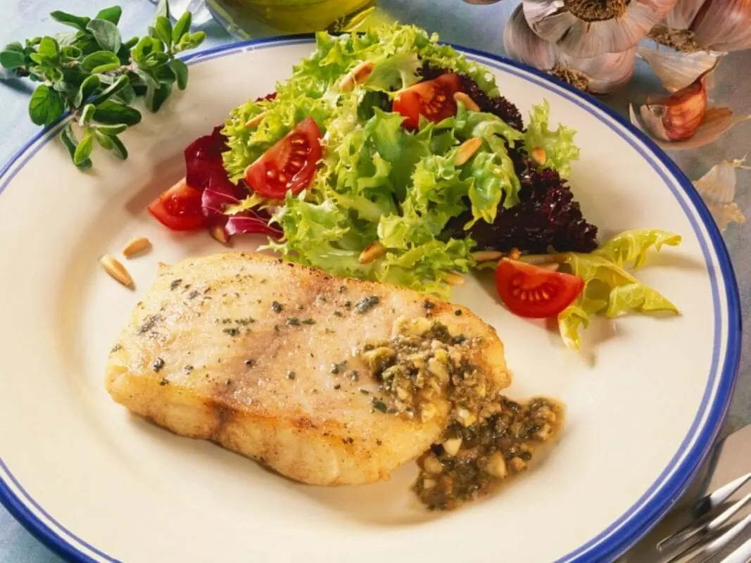 Calorie content Perch salad, 1-80 each. Chemical composition and nutritional value.