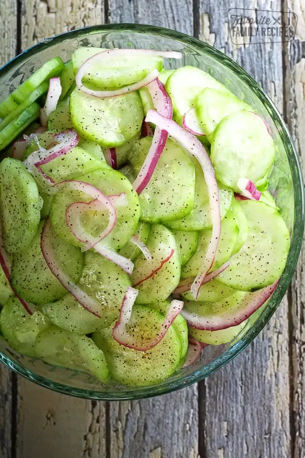 Calorie content Pickled cucumber salad with onions 1-60 each. Chemical composition and nutritional value.