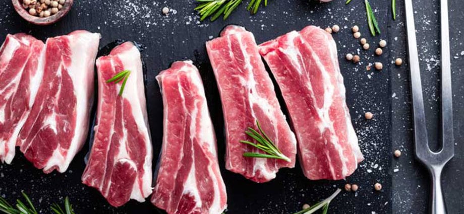 محتوای کالری گوشت خوک ، با افزودن محلول ، گچ بری ، شانه ، شانه ، گوشت بدون چربی ، خام. ترکیب شیمیایی و ارزش غذایی.