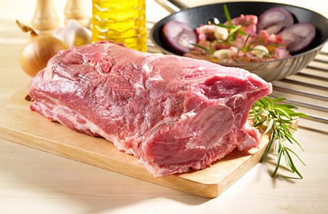 칼로리 함량 돼지 고기, 엉덩이, 살코기, 구운. 화학 성분 및 영양가.