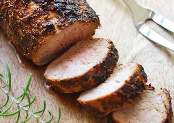 Calorie content Pork, tenderloin, baked. Chemical composition and ...