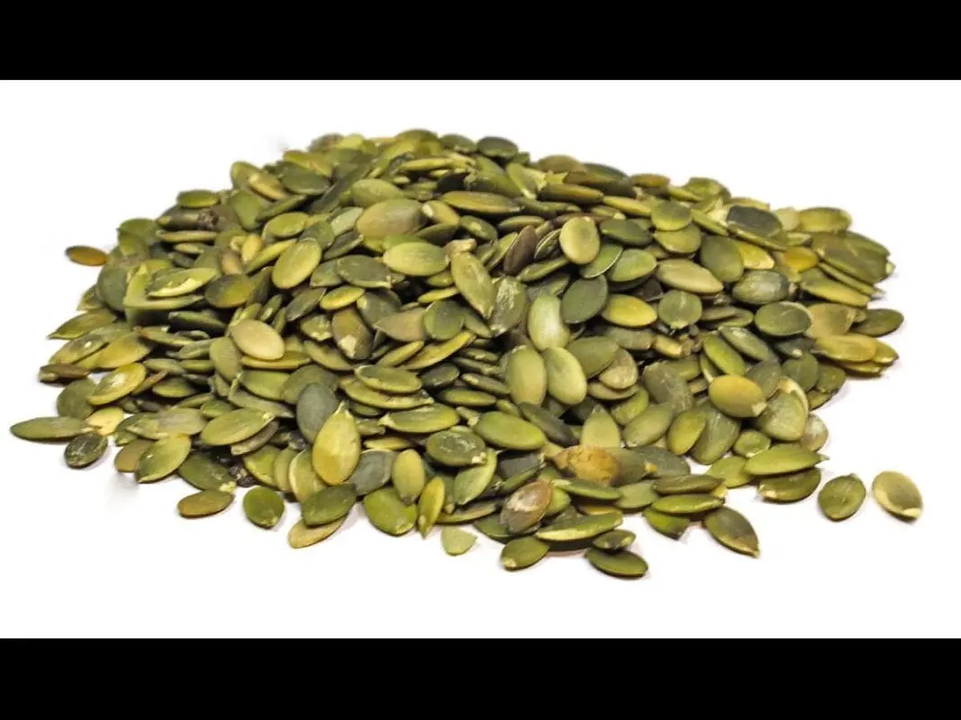 Calorie content Pumpkin seeds, dried. Chemical composition and nutritional value.