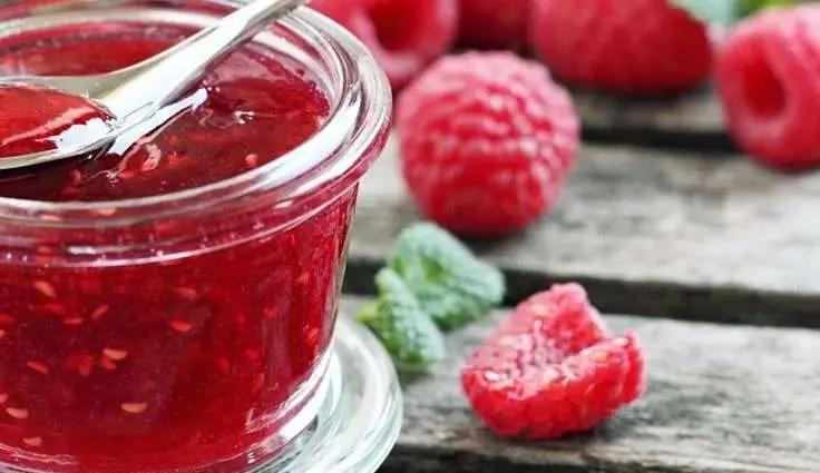 Calorie content Raspberry jam. Chemical composition and nutritional value.