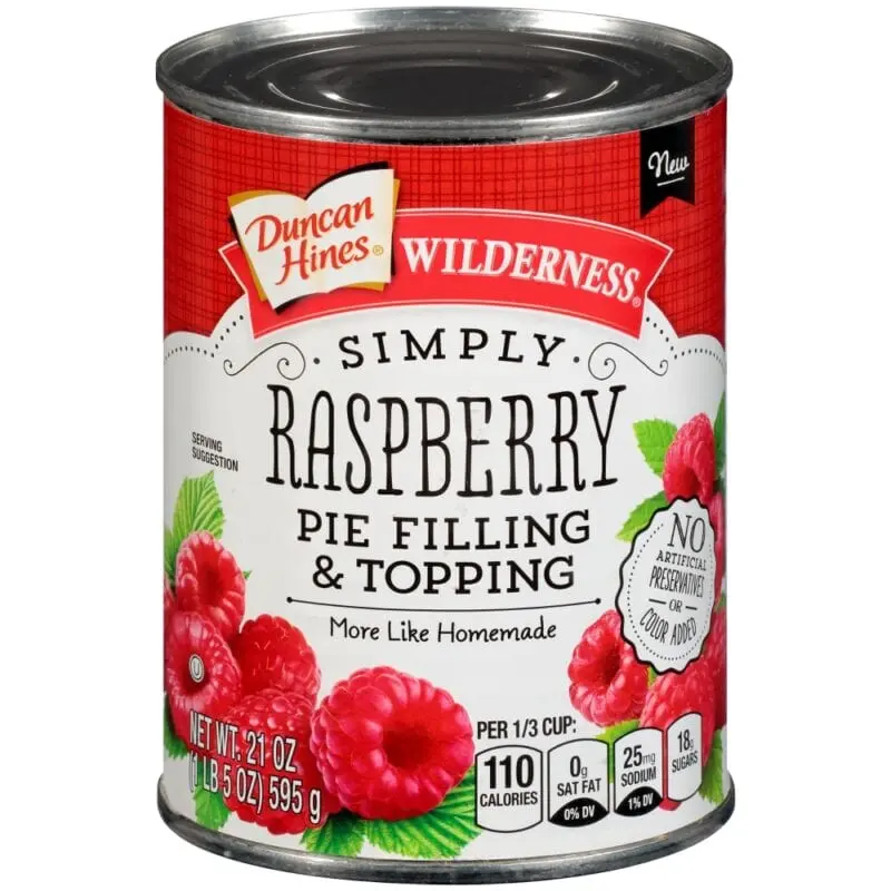 Calorie content Red raspberry, canned in saturated sugar syrup. Chemical composition and nutritional value.