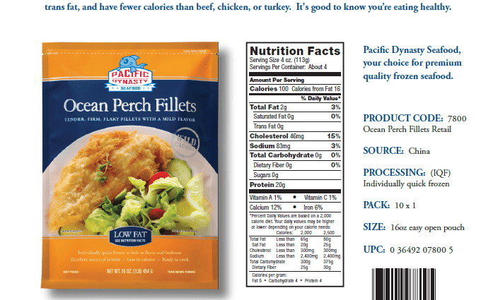 Calorie content Sea perch, Pacific beak, cooked in the heat. Chemical composition and nutritional value.